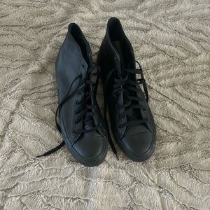Used once high top black converse